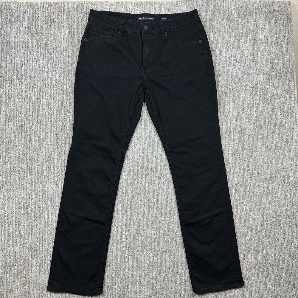 BKE Jake Straight Jeans Mens 34x34 Black Regular Straight Stretch Denim